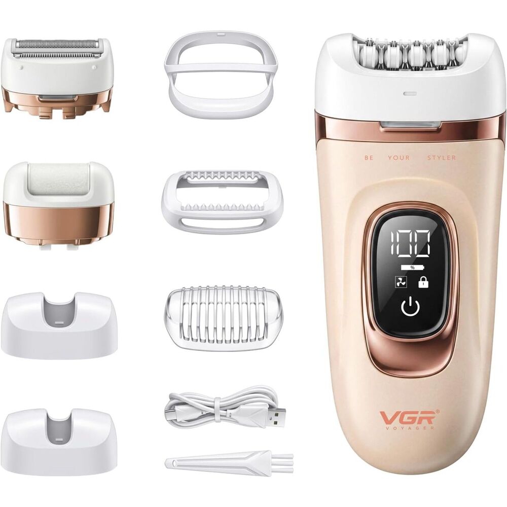 3-in-1 Women's Epilator Shaver & Callus Remover V-762 Pink
